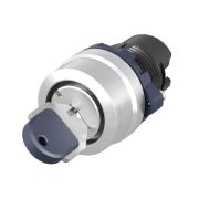 Головка переключателя с ключом на 2 положения с возвратом стандартная ручка алюм. черн. DKC M22S-KM2A