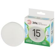 Лампа светодиодная GREEN LINE GX-15W-840-GX53 GL 15Вт таблетка 4000К яркий свет бел. GX53 Эра Б0067016