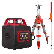 Комплект: ротационный нивелир RGK SP-400 с калибровкой + штатив RGK SH-170 рейка RGK LR-2