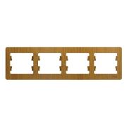 Рамка 4-м Glossa горизонт. дерево дуб SE GSL000504