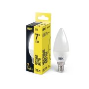 Лампа светодиодная C35 7Вт свеча 3000К E14 230В IEK LLE-C35-7-230-30-E14