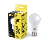 Лампа светодиодная A60 20Вт грушевидная 230В 3000К E27 IEK LLE-A60-20-230-30-E27