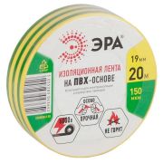 Изолента ПВХ 19ммх20м желт./зел. ЭРА C0036545