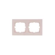 Рамка 2-м Karina горизонт. крем. LEZARD 707-0300-147