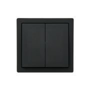 Выключатель 2-кл. ОП LETO черн. бархат LEZARD 752-4200-101